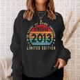 10Th Birthday Gift Vintage 2013 Limited Edition 10 Years Old Sweatshirt Gifts for Her