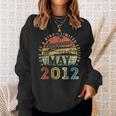 11 Year Old Awesome Since May 2012 11Th Birthday Sweatshirt Gifts for Her