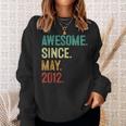 11 Years Old Awesome Since May 2012 11Th Birthday Sweatshirt Gifts for Her