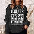 13 Jahre Geburtstags Junge Gamer Level 13 Complete Sweatshirt Geschenke für Sie