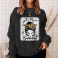 13Th Birthday Decorations Girl Messy Bun 13 Years Old Bday Sweatshirt Gifts for Her