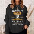 16 Geburtstag Geschenke Mann Frau Jahrgang März 2007 Sweatshirt Geschenke für Sie