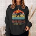 16 Year Old Gift Dinosaur Awesome Since 2007 16Th Birthday Sweatshirt Gifts for Her