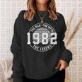 1982 The Man Myth Legend Vintage Men Funny 40Th Birthday Gift For Mens Sweatshirt Gifts for Her