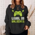 1989 30 Geburtstag Geschenk Level 30 Complete Gamer Sweatshirt Geschenke für Sie