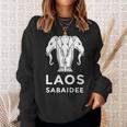 Laos Erawan  3 Headed Elephant Funny Laotian Gift Sweatshirt