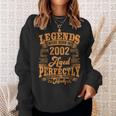 21 Year Old Gifts Legends Born In 2002 Vintage 21St Birthday Sweatshirt Gifts for Her