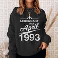 30 Geburtstag 30 Jahre Alt Legendär Seit April 1993 V3 Sweatshirt Geschenke für Sie