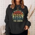 38 Geburtstag Geschenk Mann Mythos Legende Jahrgang 1985 Sweatshirt Geschenke für Sie