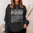 5 Things You Should Know About My Employees Funny Job Sweatshirt Gifts for Her