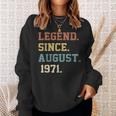 51 Years Old Legende Seit August 1971 Geburtstag Sweatshirt Geschenke für Sie