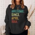 59 Years Old Awesome Since April 1964 59Th Birthday Sweatshirt Gifts for Her