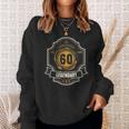 60 Geburtstag 60 Jahre Aged 60 Years Whiskey Whisky Sweatshirt Geschenke für Sie