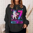 7 Years Old Flossing Unicorn Gifts 7Th Birthday Girl Party Sweatshirt Gifts for Her