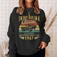 75Th Birthday Decorations Vintage Gifts For 75 Year Old Man Sweatshirt Gifts for Her