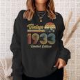 90 Year Old Gifts Made In 1933 Vintage 90Th Birthday Retro Sweatshirt Gifts for Her