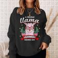 A Whole Llama Learning Going On Cute Teacher Men Women Sweatshirt Graphic Print Unisex Gifts for Her