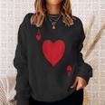 Ace Of Hearts Deck Of Cards Matching Halloween Costume Sweatshirt Gifts for Her