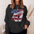 Agenda 47 Patriotic Trump Re-Election Campaign Design Sweatshirt Gifts for Her