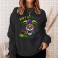 Aint No Party Like Mardi Gras Skeleton Skull New Orleans Sweatshirt Gifts for Her
