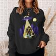 Alien Ufo Bigfoot Sasquatch Hunter In National Park Sweatshirt Gifts for Her