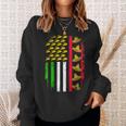 American Mexican Flag With Sombrero And Taco Cinco De Mayo Sweatshirt Gifts for Her