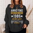 Annoying Since 1986 Funny Married Couple Wedding Anniversary Sweatshirt Gifts for Her