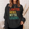 Anwalt Held Mythos Legende Retro Vintage-Anwalt Sweatshirt Geschenke für Sie