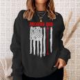 Archery Dad Vintage Usa Red White Flag Sweatshirt Gifts for Her