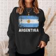 Argentinian FlagVintage Made In Argentina Gift V2 Men Women Sweatshirt Graphic Print Unisex Gifts for Her