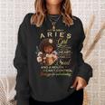 Aries Girl Birthday African American Little Girl Sweatshirt Gifts for Her