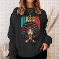 Aries Girl She Slays & Prays March April Birthday Queens Sweatshirt Gifts for Her