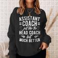 Assistant Coach Assistant Coaching Assistant Coaches Sweatshirt Gifts for Her