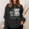 Autism Awareness Love Needs No Words Elephant Support Gifts Sweatshirt Gifts for Her