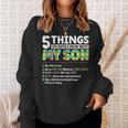 Autism Awareness Support Autism Son Kids Mom Dad Men Women Sweatshirt Gifts for Her