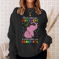 Autism Elephant What Makes You Different Makes You Beautiful Sweatshirt Gifts for Her
