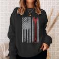 Auto Repairman Car Mechanic Wrench Workshop Tools Usa Flag Sweatshirt Gifts for Her