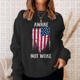 Awake Not Woke Anti Censorship Cancel Culture Sweatshirt Gifts for Her