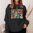 Awesome Since 1993 30Th Birthday Retro Gifts Born In 1993 Sweatshirt Gifts for Her
