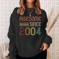 Awesome Since 2004 19Th Birthday Retro Sweatshirt Gifts for Her