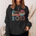 Awesome Since 2013 10 Years Old 10Th Birthday Gift Sweatshirt Gifts for Her