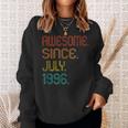Awesome Since July 1996 27Th Birthday 27 Years Old Vintage Sweatshirt Gifts for Her