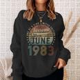 Awesome Since June 1983 40Th Birthday Gifts For 40 Year Old Sweatshirt Gifts for Her