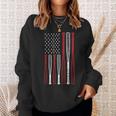 Baseball 4Th Of July American Flag Patriotic Sports Player Sweatshirt Gifts for Her
