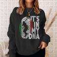 Baseball Mexican Its In My Dna Hispanic Flag Fingerprint Sweatshirt Gifts for Her