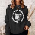 Bass Guitar Slapping Strings Knowing Things For Bassist Sweatshirt Gifts for Her