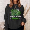 Be Kind To Your Mind Mental Health Awareness Rainbow Womens Sweatshirt Gifts for Her