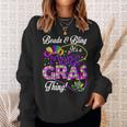 Beads And Bling Its A Mardi Gras Thing Funny Beads Bling Sweatshirt Gifts for Her