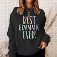 Best Grammie Ever Gifts Mothers Day Tie Dye Sweatshirt Gifts for Her