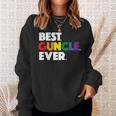 Best Guncle Ever Gift & New Baby Announcement For Gay Uncle Sweatshirt Gifts for Her